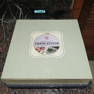 NEW Spice Box Introduction Crossstitch Kit, Book, Needles, Threads & Hoop